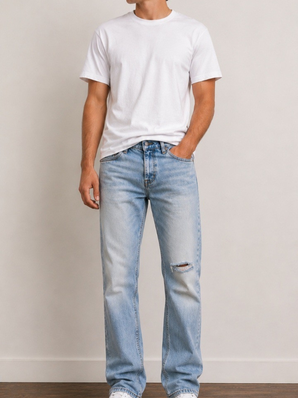 Men’s Abercrombie & Fitch Light Wash Skinny Stretch Jeans
